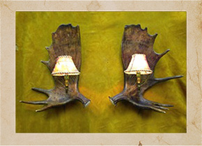 CH006 Moose Antler Sconce small